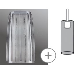 PAULMANN PLM 95352 - Urail Shade Drio 2Easy, 152 mm, Vidrio ahumado