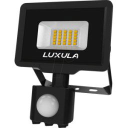 LUXULA LX400121 - Foco LED, 20 W, 3000 K, 2000 lm, IP65, detector de movimiento