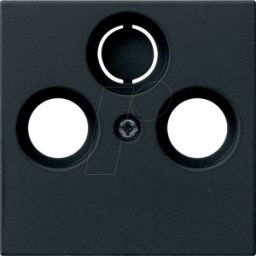 GIRA55 COAX SW - Cubierta para antena coaxial socket negro mate