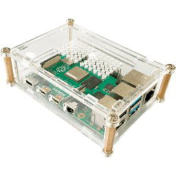 JOY-IT RPI CASE TR 01 - Housing for Raspberry Pi 4, plastic, transparent