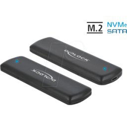 DELOCK 42633 - Caja externa SSD M.2 NVMe/SATA, USB 3,1 Tipo C..