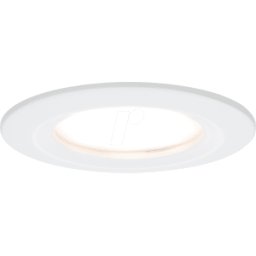 PAULMANN PLM 93869 - Luminaria empotrable Coin Slim, 1 x 6 W, 470 lm, 2700 K, blanco