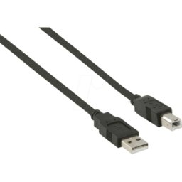 NEDIS N CCGB60100BK30 - Cable USB 2.0, conector a > conector B, 3 m, negro