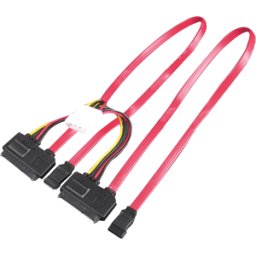 DELOCK AK 671-SATA 2DEL - Serial ATA, flat, 2x 0.45 m