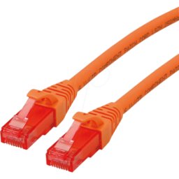 ROLINE 21152573 - Cordón de parche Cat.6 UTP, LSOH, naranja, 3 m.