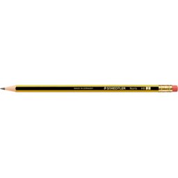 STAEDTLER 122-HB - Lápiz, dureza HB, 2 mm, con punta de borrador