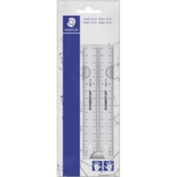 STAEDTLER 562152 - Regla, 15 cm, transparente, paquete de 2