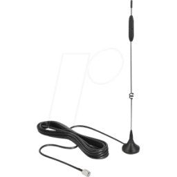 DELOCK 12420 - Antena GSM con base magnética, 4G, 5 dBi, 3 m