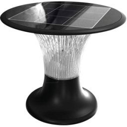 V-TAC VT-23005 - Aplique solar LED, 15 W, 4000/6000 K, negro, IP65