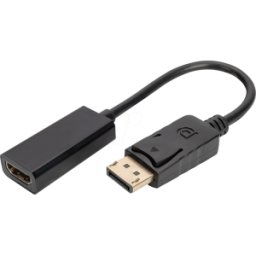 DIGITUS AK34041S - Adaptador DisplayPort, conector DP a conector hembra HDMI