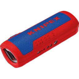 KNIPEX KN 90 22 02 SB - Cortatubos corrugado TwistCut, 100 mm, con pelacables