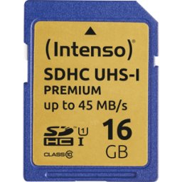 INTENSO 3421470 - Tarjeta de memoria SDHC 16 GB, Intenso Clase 10 - UHS-1