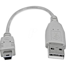 STARTECH.COM ST USB2HABM6IN - Cable USB 2,0, macho a macho Mini B, 15 cm