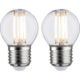 PAULMANN PLM 28640 - Lámpara de filamento LED E27, 2x5 W, 470 lm, 2700 K..