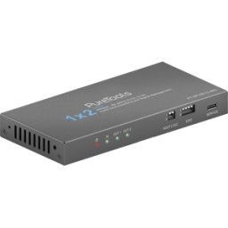 PURETOOLS PT-SP-HD12-48G - Divisor HDMI, 2 puertos, 8K 60 Hz, escalador, desincrustación de
