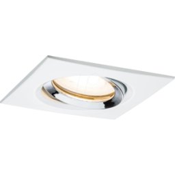 PAULMANN PLM 93664 - Luminaria empotrada NOVA Plus, GU5.3 / GU10, blanco / cromo, cu