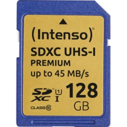 INTENSO 3421491 - Tarjeta de memoria SDXC de 128GB, Intensiso Class 10 - UHS-1