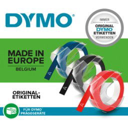 DYMO 0847750 - DYMO cinta de estampación / etiqueta de estampar 9 mm neg