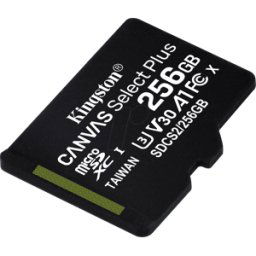 KINGSTON SDCS2/256GBSP - Tarjeta de memoria microSDXC de 256 GB, Canvas Select Plus