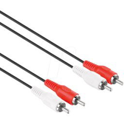 HDSUPPLY HDS LPAC040-025 - Cable de audio, 3,5 mm RCA a RCA, 2,5 m, negro