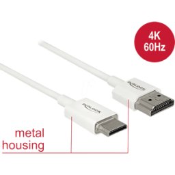 DELOCK 85142 - Conector HDMI-A > Conector HDMI Mini-C 4K 1 m..