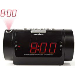 NEDIS N CLAR005BK - Radio reloj despertador digital, indicador LED, snooze, temporiz