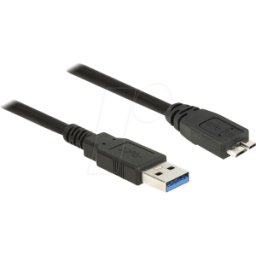 DELOCK 85076 - Cable USB 3.0, conector macho a a conector macho Micro B, 5,0 m