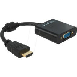 DELOCK 65512 - Adaptador HDMI, conector macho HDMI-A a conector hembra VGA