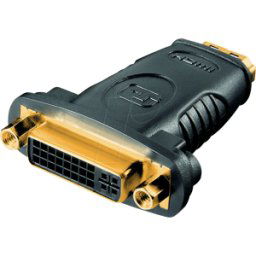 GOOBAY AD DVI-D HDMI-G - Adaptador, conector hembra HDMI a conector hembra DVI