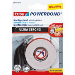TESA 55791 - Línea de montaje TESA Powerbond® Ultra STRONG, 1,5 m x 1