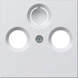 GIRA55 COAX RWG - Cubierta para toma de antena coaxial brillante en blanco puro