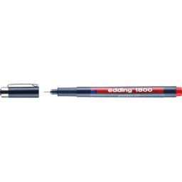 EDDING 1800-01RT - Rotulador de precisión, 0,1 mm, rojo