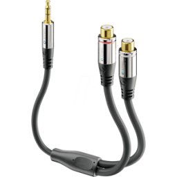 SONERO SON ACA003 - 3,5mm a 2x cable adaptador de audio cinch 0,2 m..