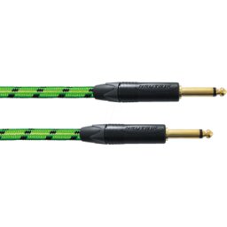 CORDIAL BLACKLIGHT 3PPG - Cable de instrumentos BLACKLIGHT PP, 3 m, verde, jack mono de 6,