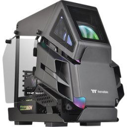 TT 25732 - Thermaltake AH T200 Micro-ATX, carcasa negra