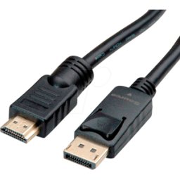 ROLINE 11045777 - Cable DisplayPort 1,2, DP-HDMI, 4K60Hz, 10.0m.