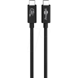 GOOBAY 61716 - Cable USB 4,0, 40 Gbps, 240 W, 8K 60Hz, 0,7 m..