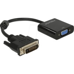 DELOCK 65658 - Adaptador DVI, conector macho DVI a conector hembra VGA