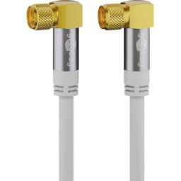 GOOBAY 70483 - Cable de conexión de antena (F) (tipo 135 dB) 4x apantall