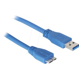 DELOCK 83502 - Cable USB 3.0, conector macho a a conector macho Micro B, 5 m