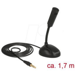 DELOCK 65872 - Micrófono para tableta de smartphone. Trinquete de 3,5 mm