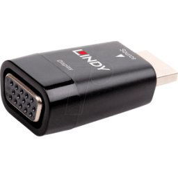 LINDY 38194 - Adaptador HDMI, conector HDMI a conector VGA