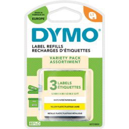 DYMO S0721800 - DYMO LT 3 Starter Pack, 12 mm, papel/plástico/metal