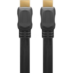 GOOBAY 61279 - Cable plano HDMI™ de alta velocidad con Ethernet, 2 m