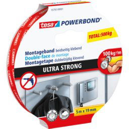 TESA 55792 - Cinta de montaje tesa Powerbond® ultrafuerte, 5,0 m x 19 mm