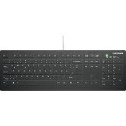 CHERRY AK-C8112U1BDE - Teclado, USB, desinfectable, negro, QWERTZ