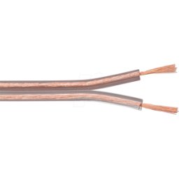 GOOBAY 15018 - Cable de altavoz 2x0,75mm² , 100 m transparente CCA