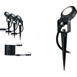 PAULMANN PLM 93689 - Set de pinzas de tierra Plug&Shine; Sting IP67, 18 W, 100°