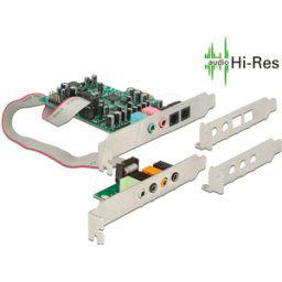 DELOCK 89640 - Tarjeta DELOCK PCI Express 7,1 Tarjeta de sonido 24 bits, 192 kH