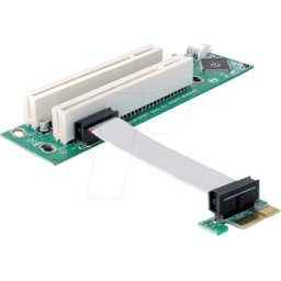 DELOCK 41341 - Tarjeta Riser PCIe > 2 x PCI, 9 cm, orientado a la izquierda